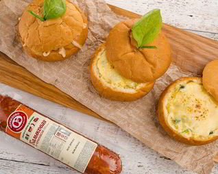 Яичница в булочке