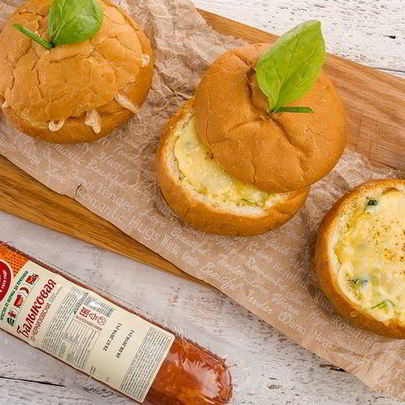 Яичница в булочке