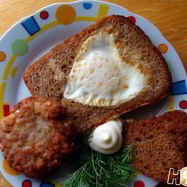 Рецепт Яичницы в гренке