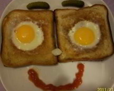 Яичница в хлебе