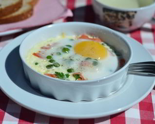 Яичница в микроволновке