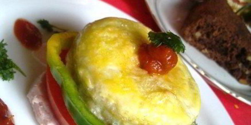 Рецепт запеченной яичницы на завтрак