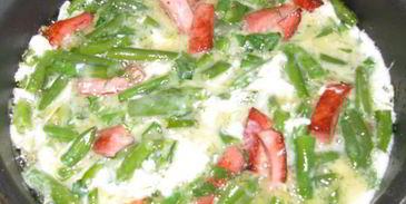 зеленая яичница