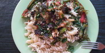 зеленая яичница