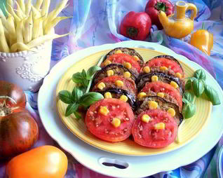 Закуска из баклажанов с помидорами