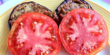 закуска из баклажанов с помидорами