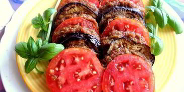 закуска из баклажанов с помидорами