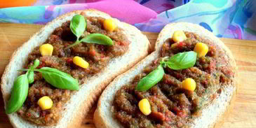 закуска из баклажанов с помидорами