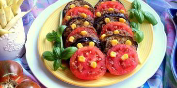 закуска из баклажанов с помидорами