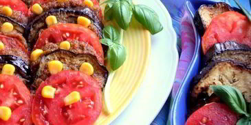 закуска из баклажанов с помидорами