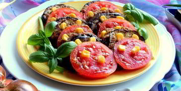 закуска из баклажанов с помидорами