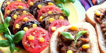 закуска из баклажанов с помидорами