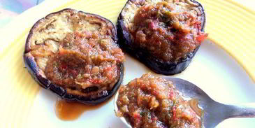 закуска из баклажанов с помидорами