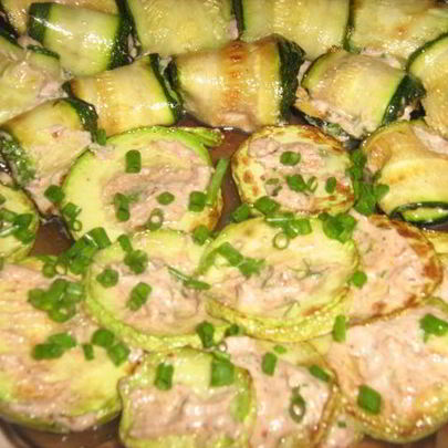 Закуска из кабачков с орехами