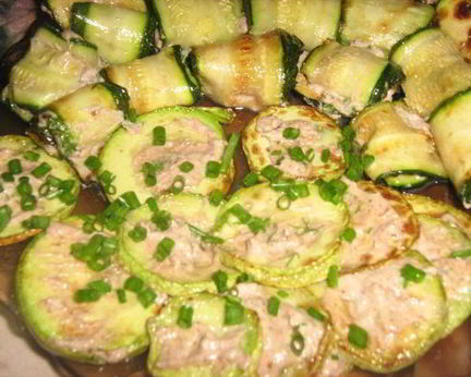 Закуска из кабачков с орехами