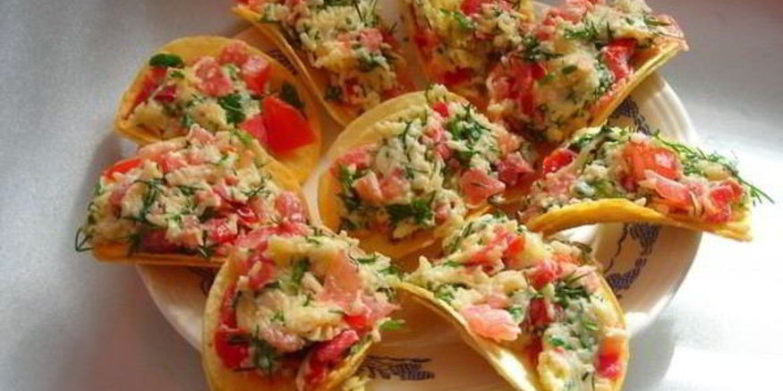 Рецепт закуски на чипсах