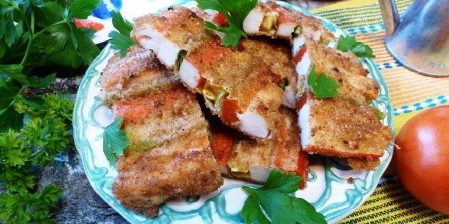 Рецепт закуски полосатый коврик