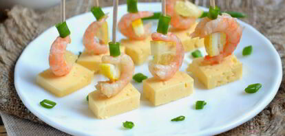 Рецепты закусок с креветками