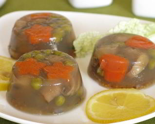 Грибное заливное постное