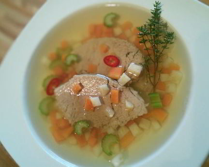 Телячье заливное