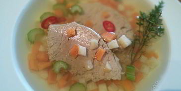 телячье заливное