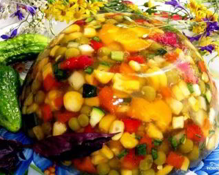 Вегетарианское заливное