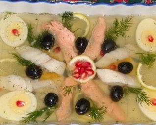 Заливное из красной рыбы