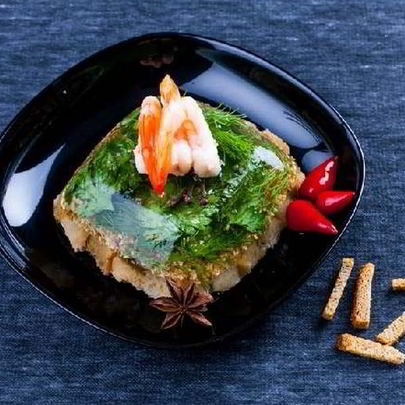 Заливное из креветок