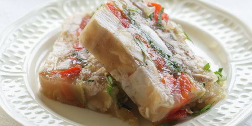 Рецепт заливного из кролика со сладким перцем