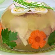 Рецепт Заливного из курицы с пореем