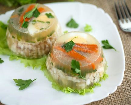 Заливное из окуня