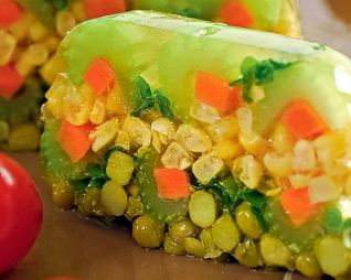 Заливное из овощей