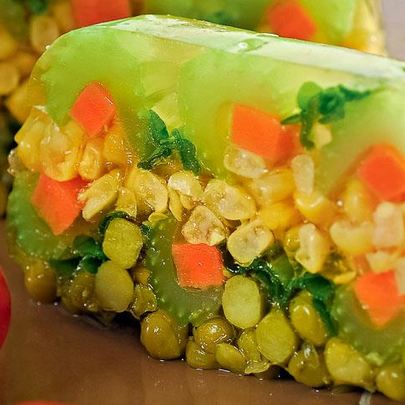 Заливное из овощей