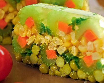 Заливное из овощей