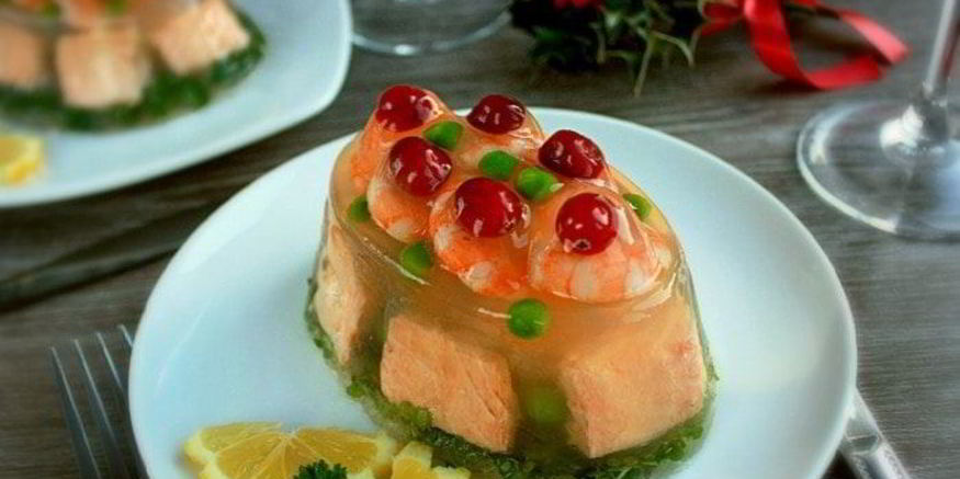 Рецепт заливного из рыбы новогоднее