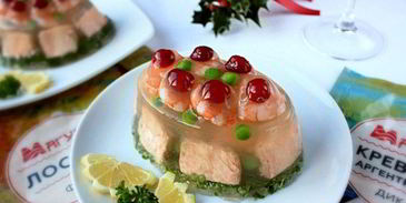 заливное из рыбы новогоднее