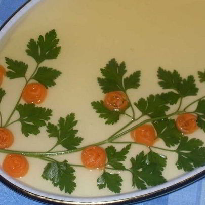 Заливное из рыбы трески