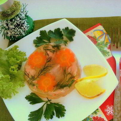 Заливное из семги