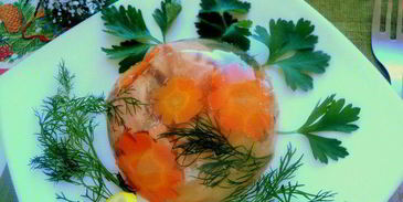 заливное из семги