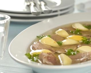 Заливное из утки с яблоками