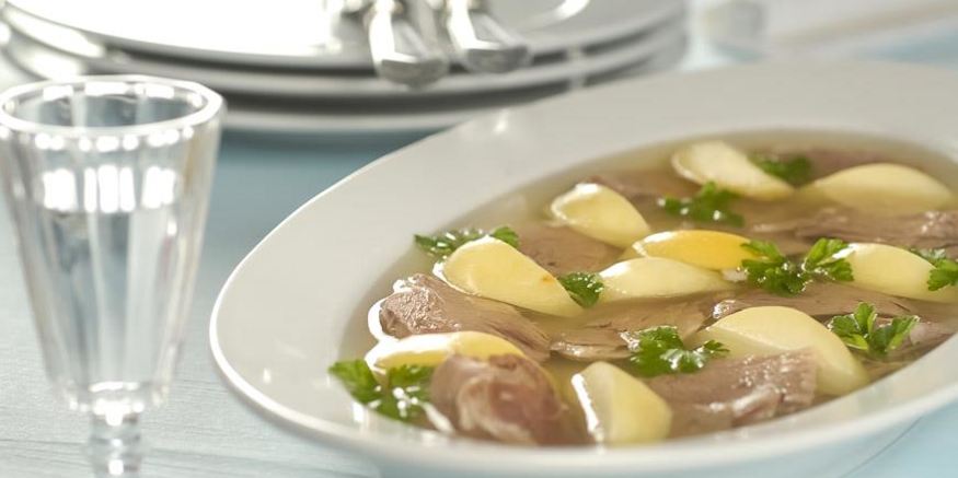 Рецепт заливного из утки с яблоками