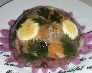 Заливное из языка говяжьего с желатином