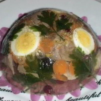 Заливное из языка говяжьего с желатином