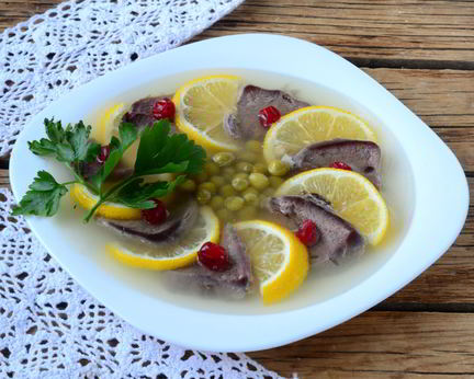 Заливное из языка