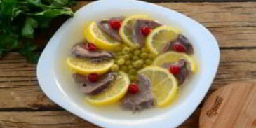 заливное из языка