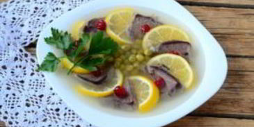 заливное из языка