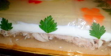 заливное новогодний петушок