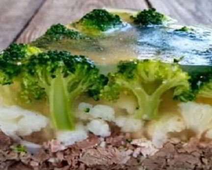 Заливное с брокколи