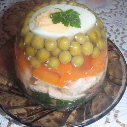 Заливное в чашечках