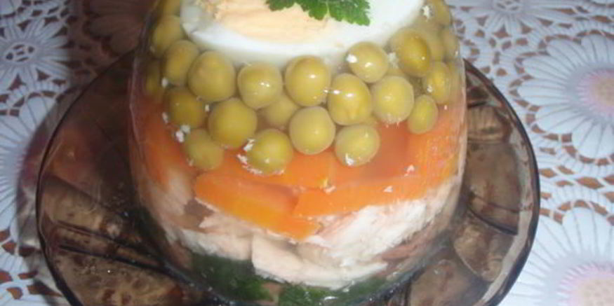 Рецепт заливного в чашечках